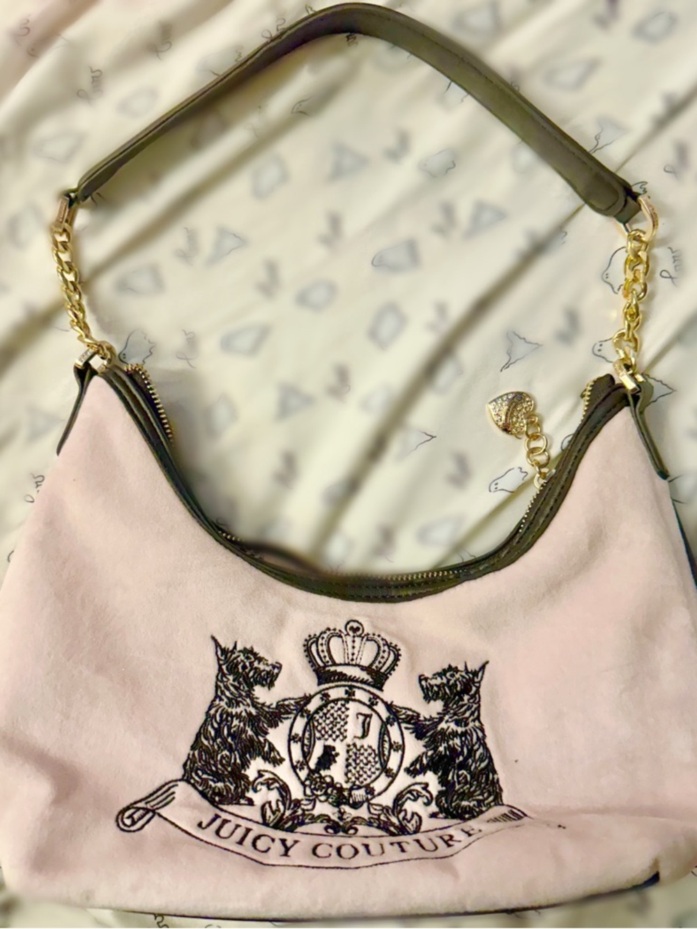 Juicy Couture Pink Heritage Shoulder Bag